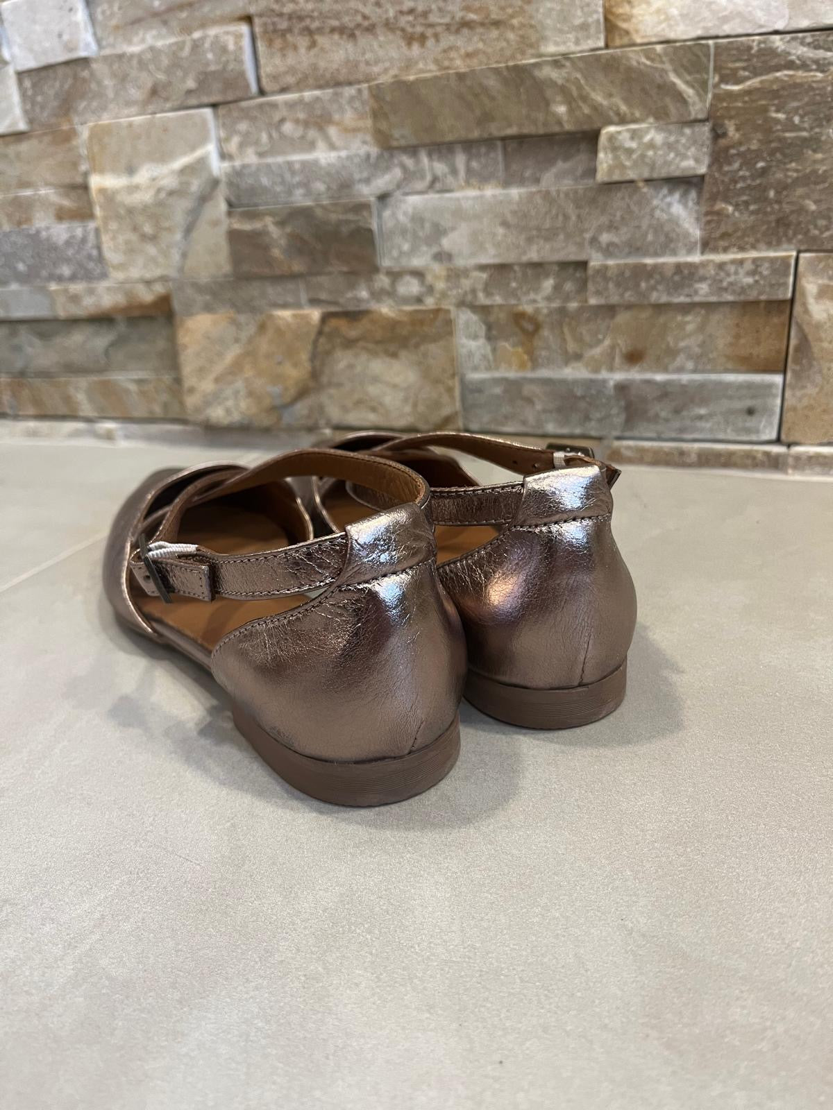 Ballerina donna bronzo-BUENO - Calzature principe