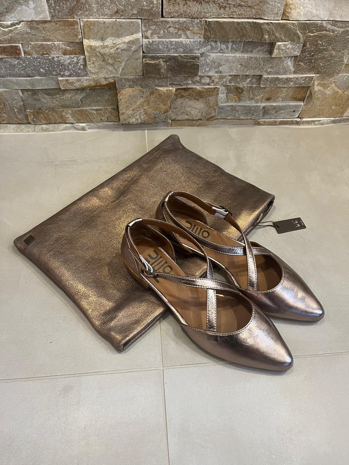 Ballerina donna bronzo-BUENO - Calzature principe