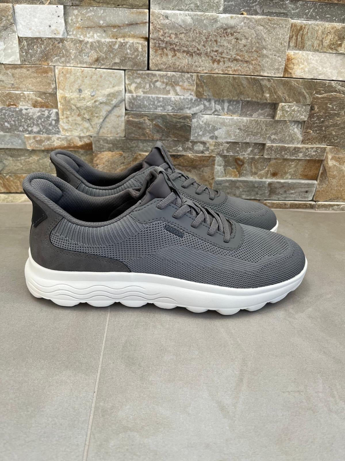 Sneakers uomo Geox Spherica plus grigia-GEOX1