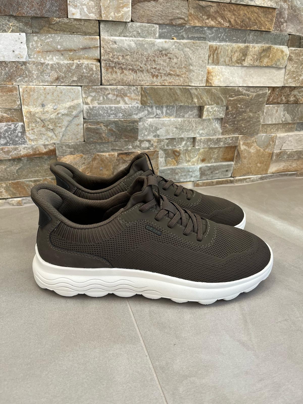 Sneakers uomo Geox Spherica Plus verde-GEOX - Main Image