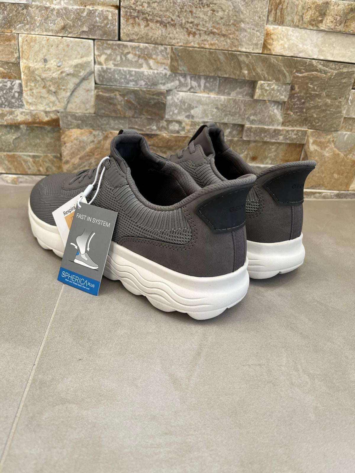 Sneakers uomo Geox Spherica plus grigia-GEOX - Calzature principe