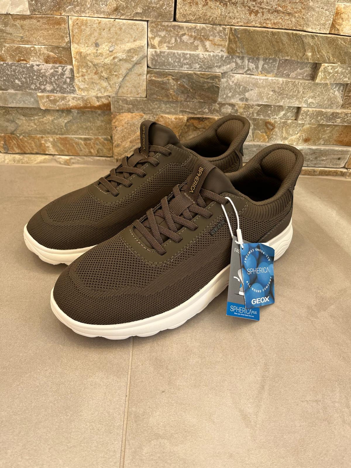 Sneakers uomo Geox Spherica Plus verde-GEOX - Calzature principe