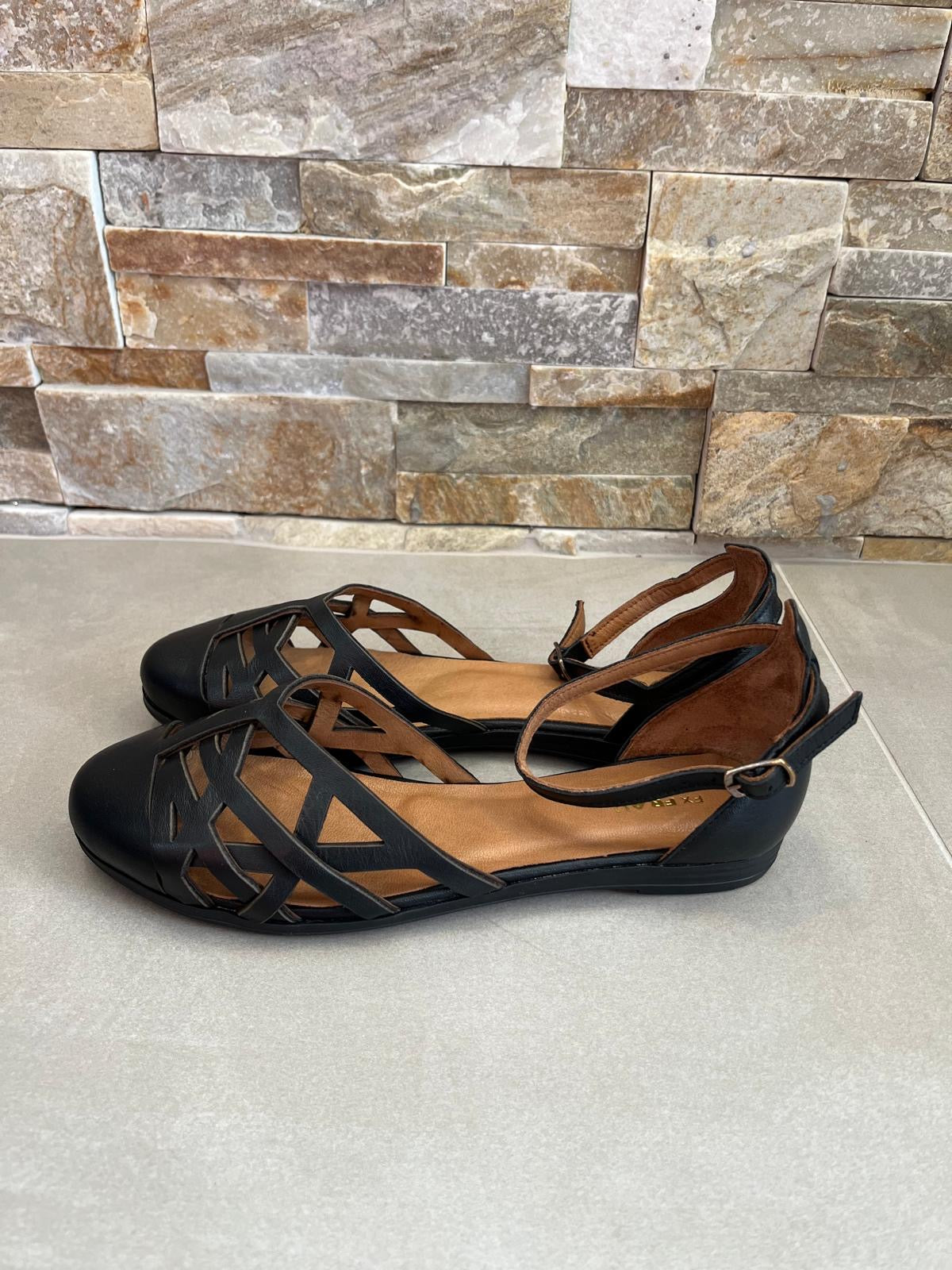 Sandalo donna nero-FRAU - Calzature principe