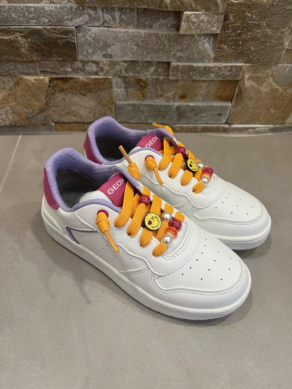Sneakers bianca bambina-GEOX - Calzature principe