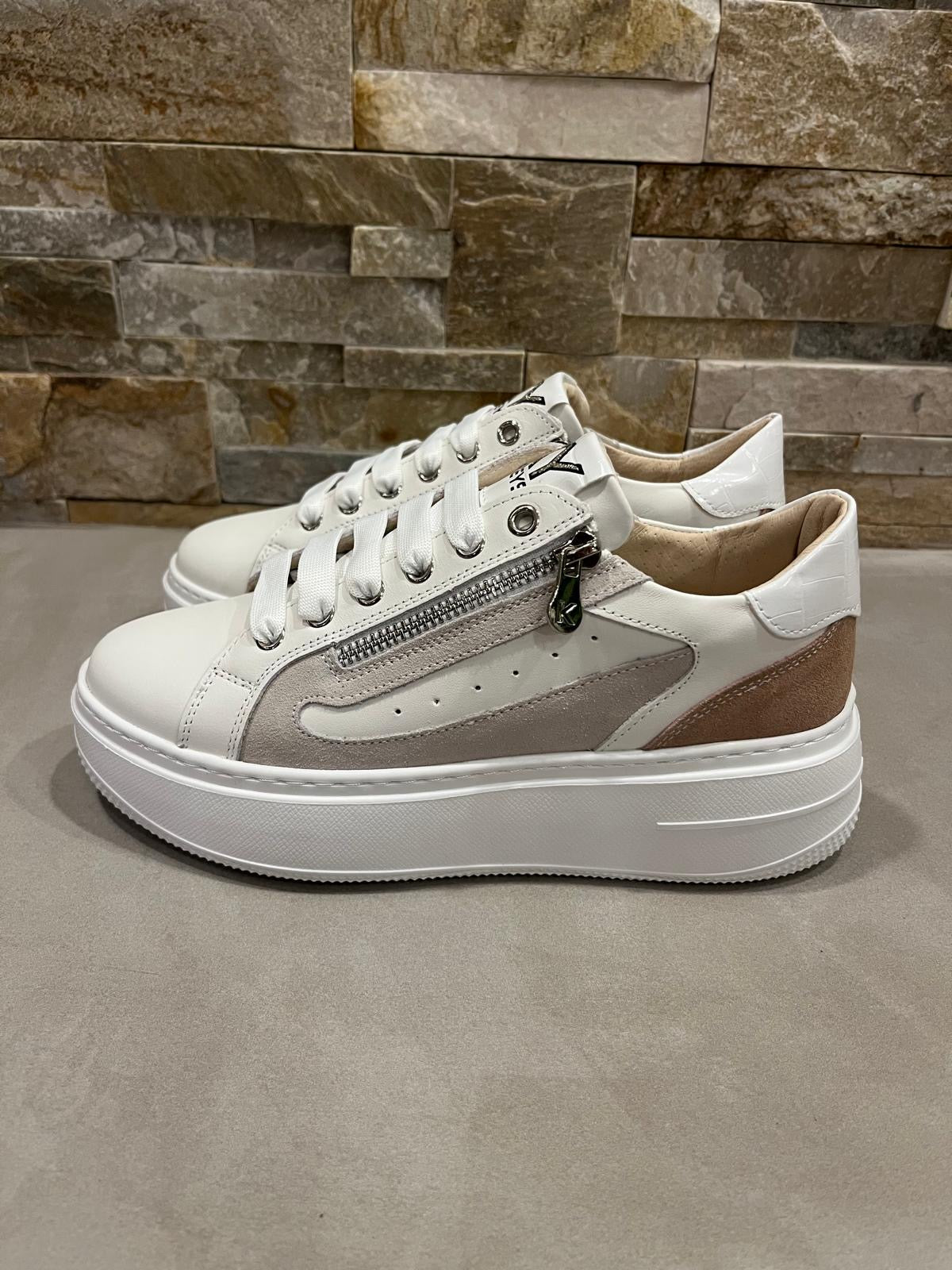 Sneakers donna bianche-KEYS - Calzature principe