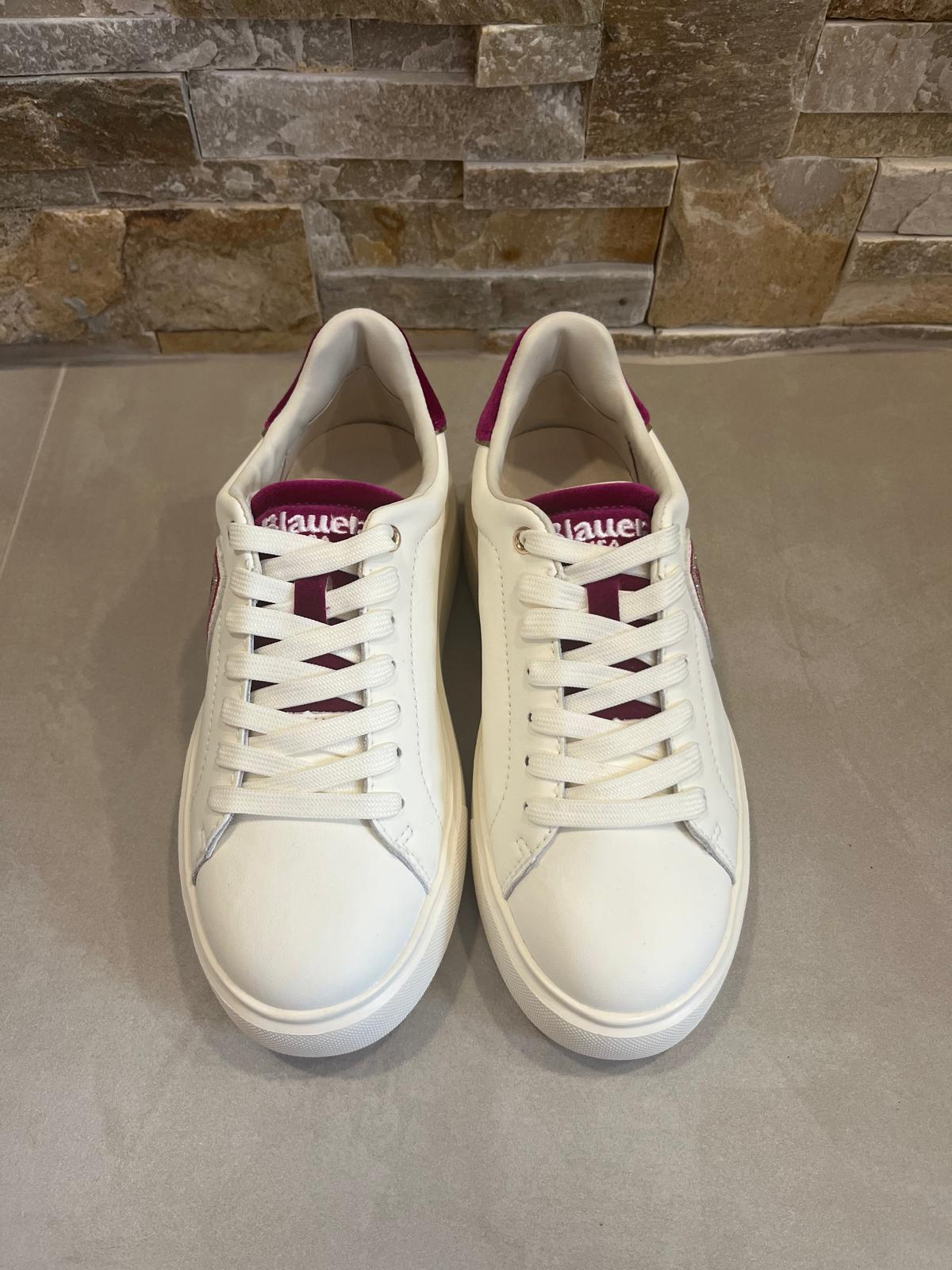 Sneakers donna bianca e fucsia-BLAUER - Calzature principe