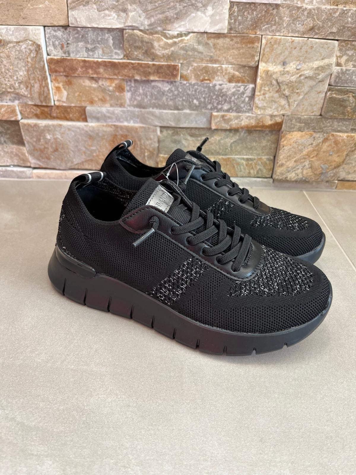 Sneakers donna nera-GRUNLAND - Calzature principe