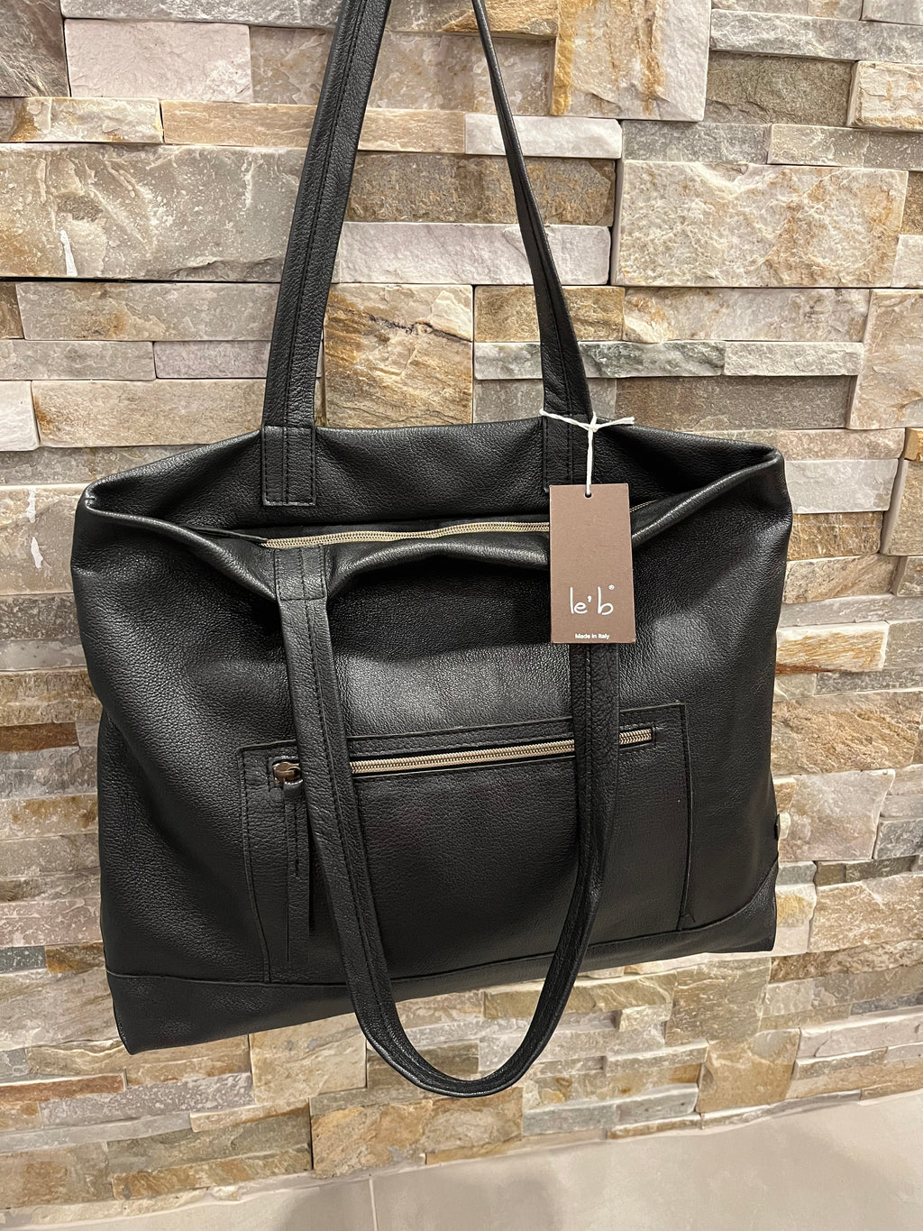 Borsa in pelle due manici - Le’b - Calzature principe