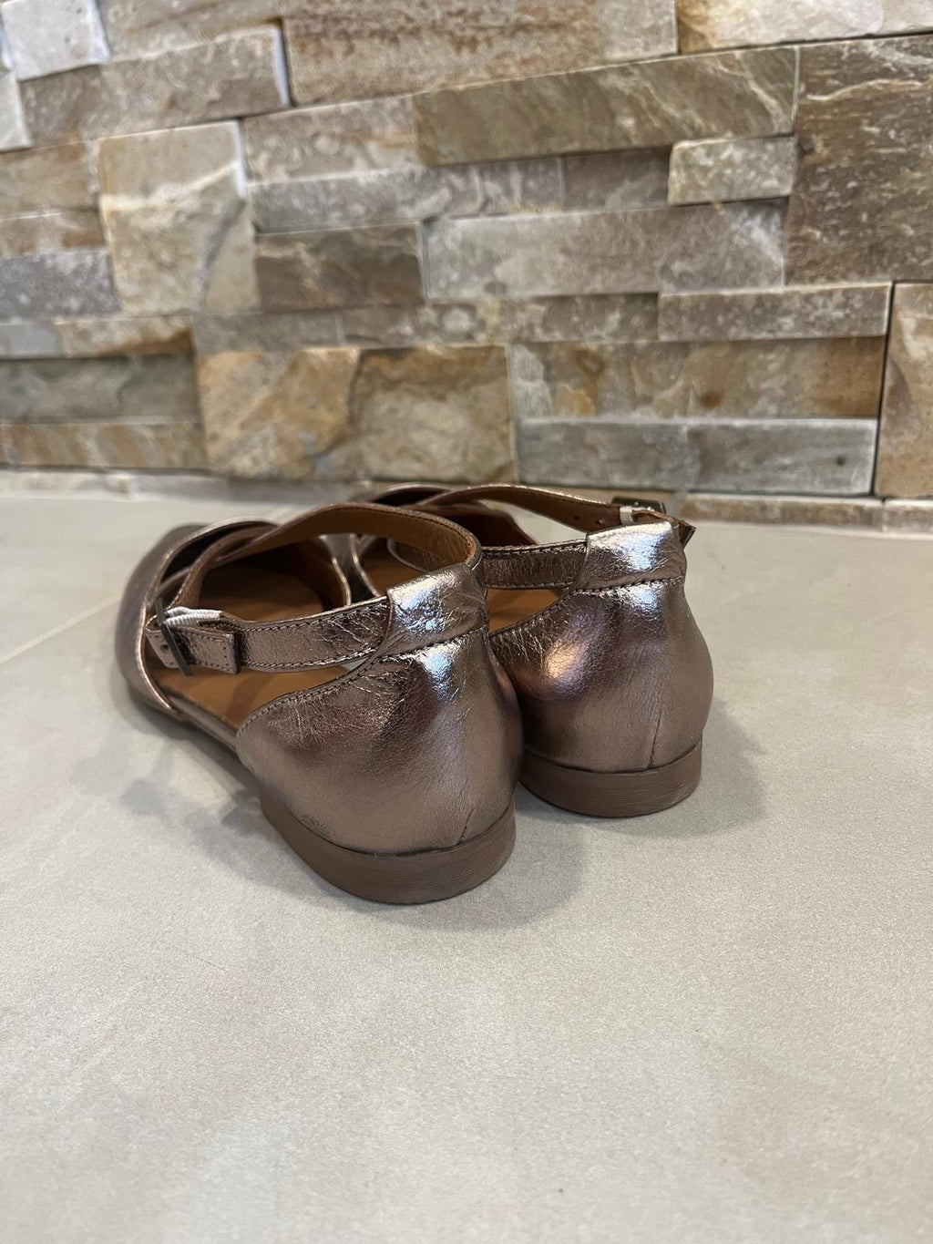 Ballerina donna bronzo-BUENO - Calzature principe