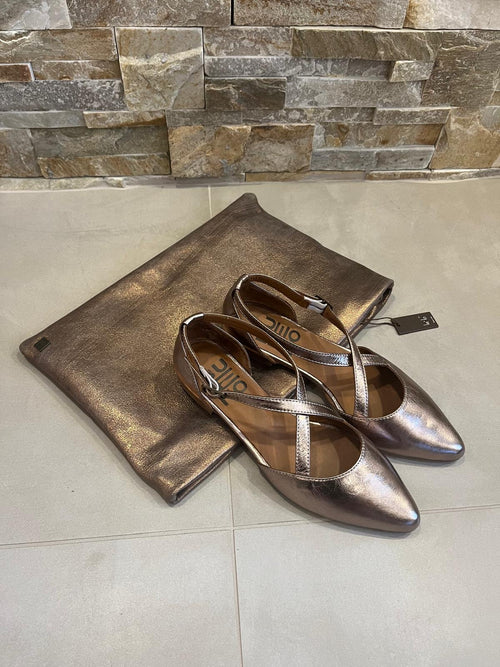 Ballerina donna bronzo-BUENO - Calzature principe