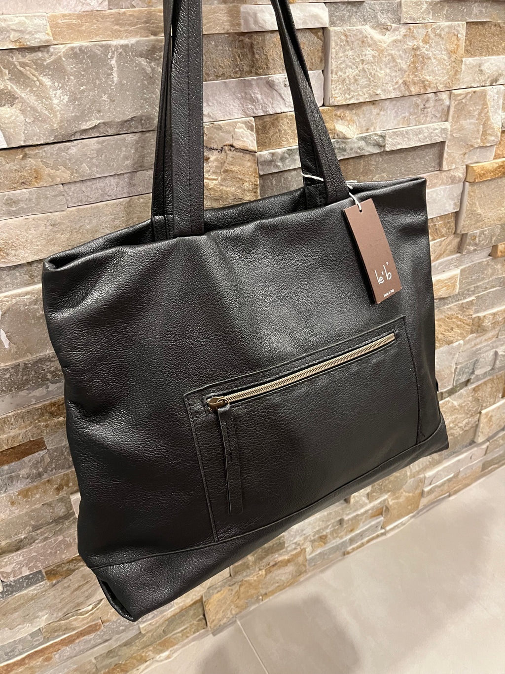 Borsa in pelle due manici - Le’b - Calzature principe