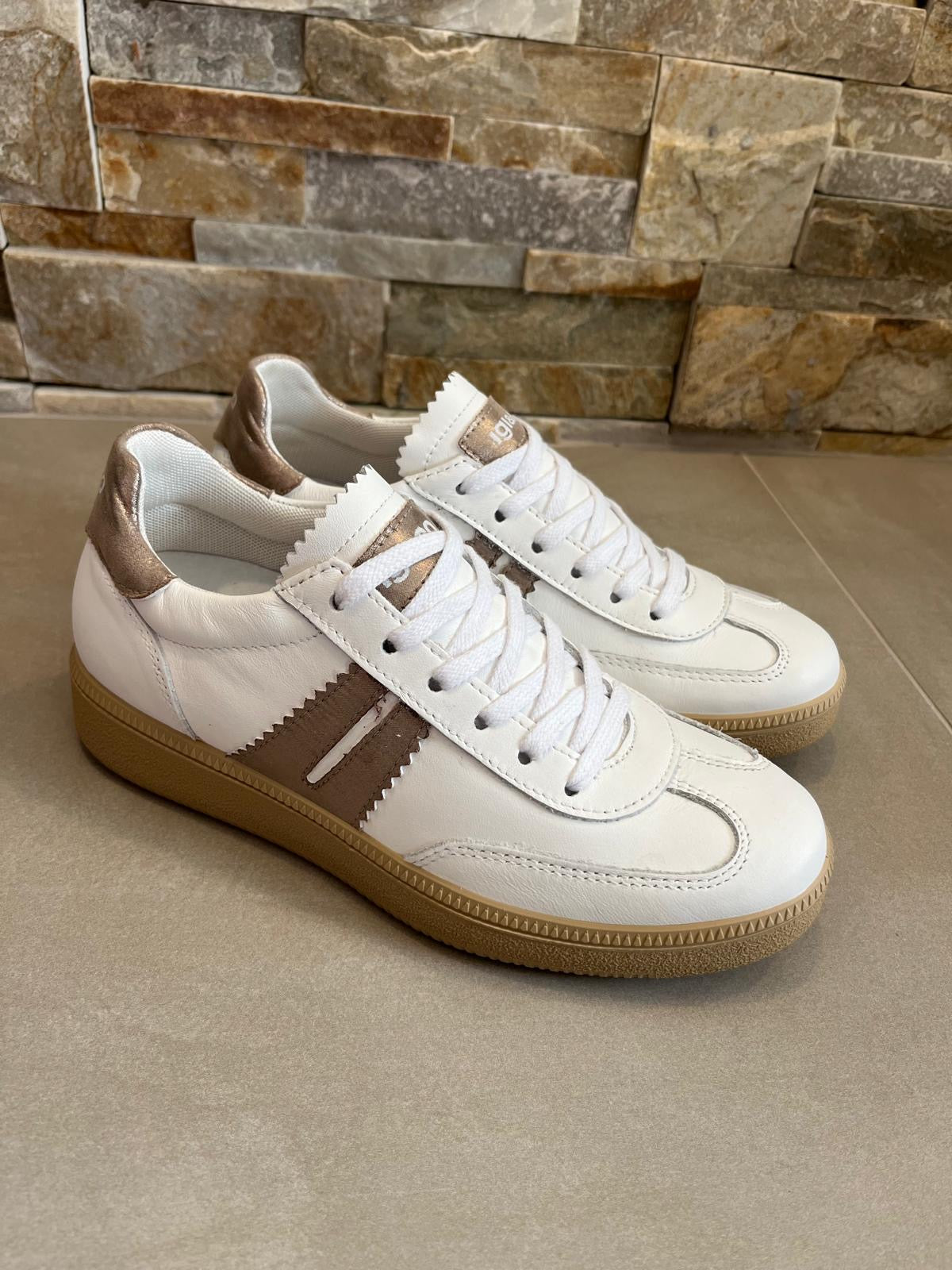 Sneakers donna bianco marrone-IGI&CO - Calzature principe
