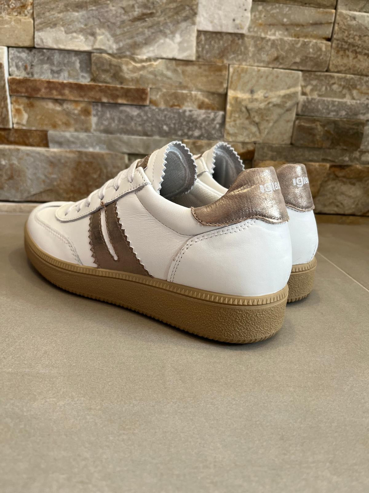 Sneakers donna bianco marrone-IGI&CO - Calzature principe