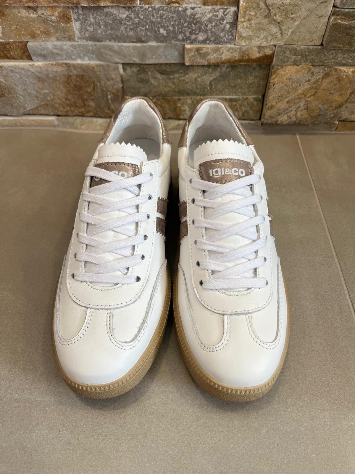 Sneakers donna bianco marrone-IGI&CO - Calzature principe