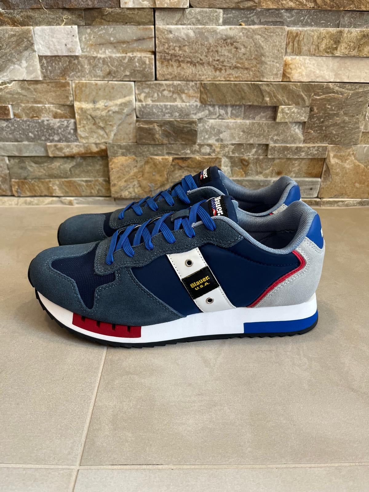 Sneaker uomo blu-BLAUER - Calzature principe