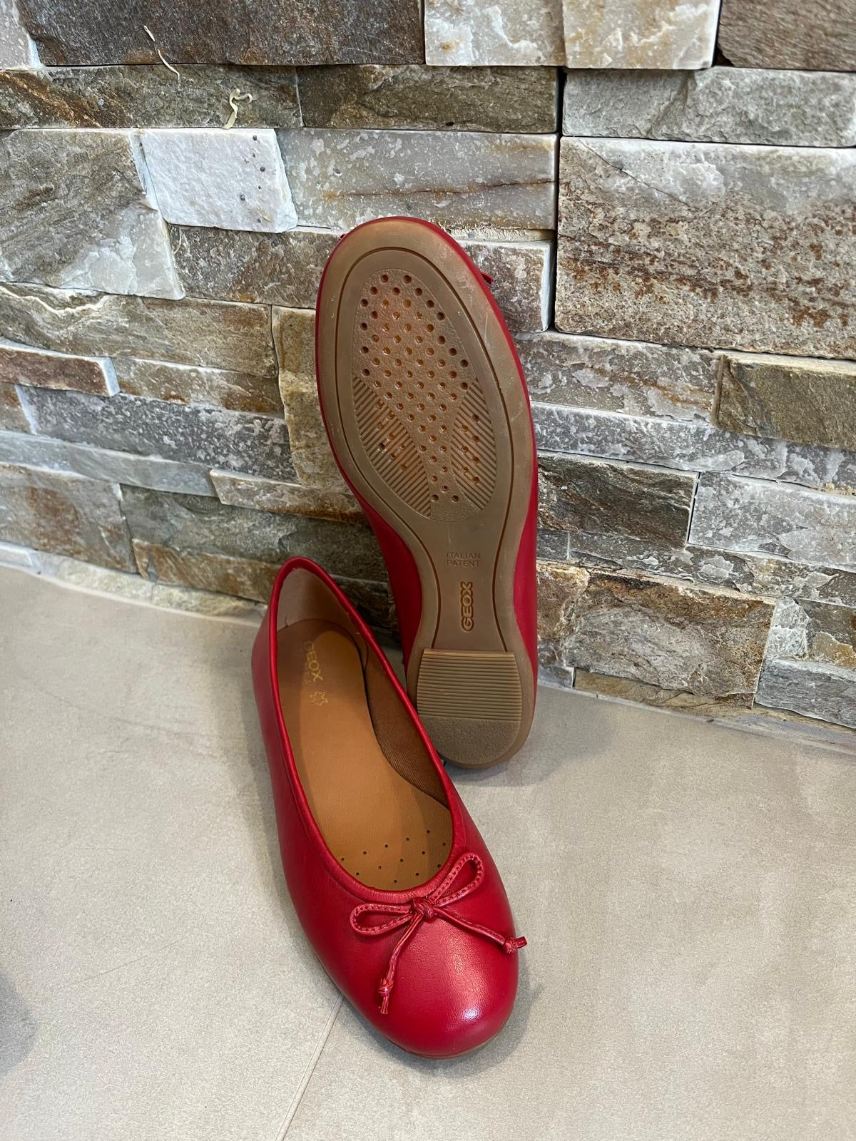 Ballerina rossa donna-GEOX - Calzature principe