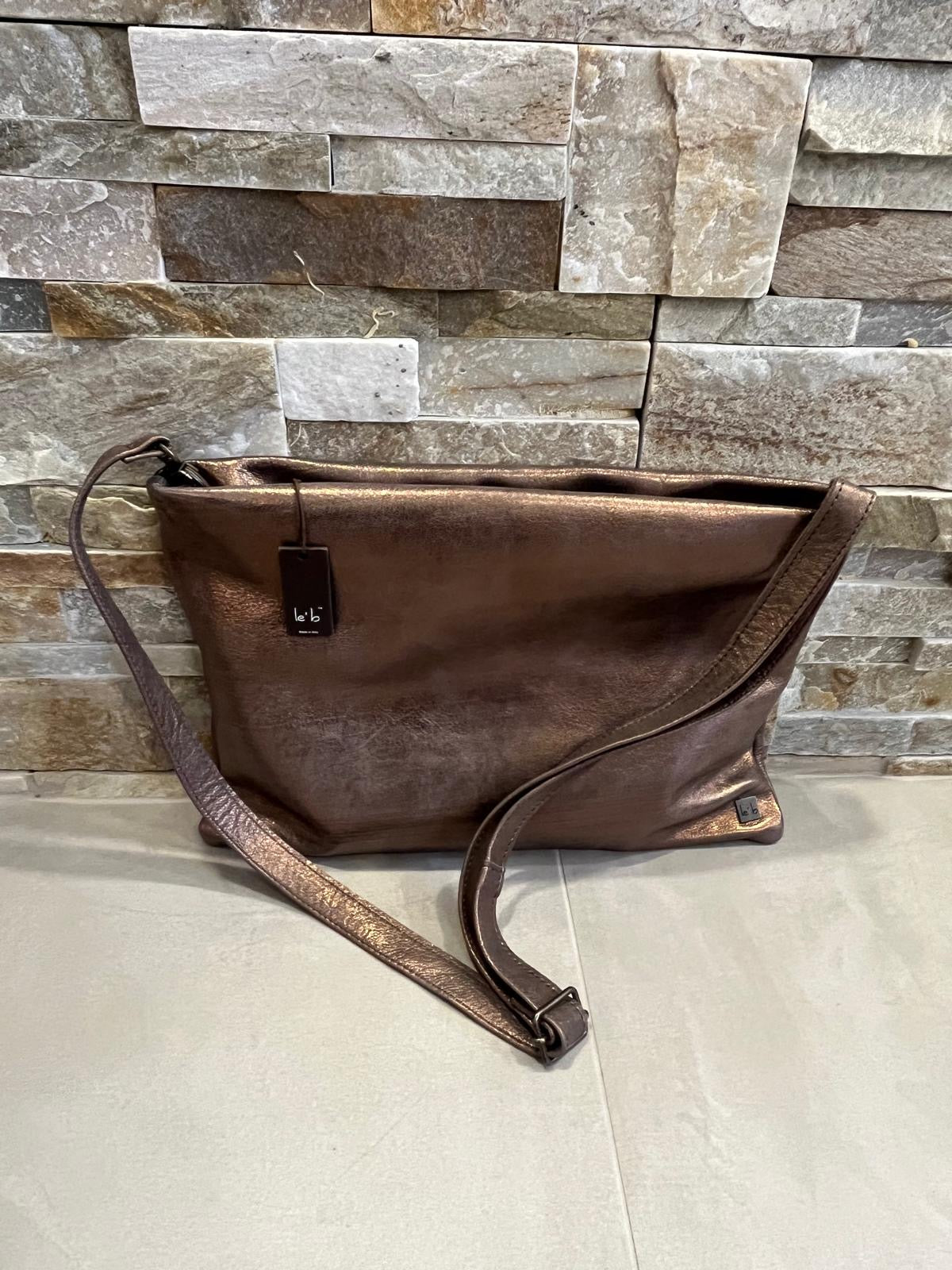 Busta bronzo in pelle-L'EB - Calzature principe