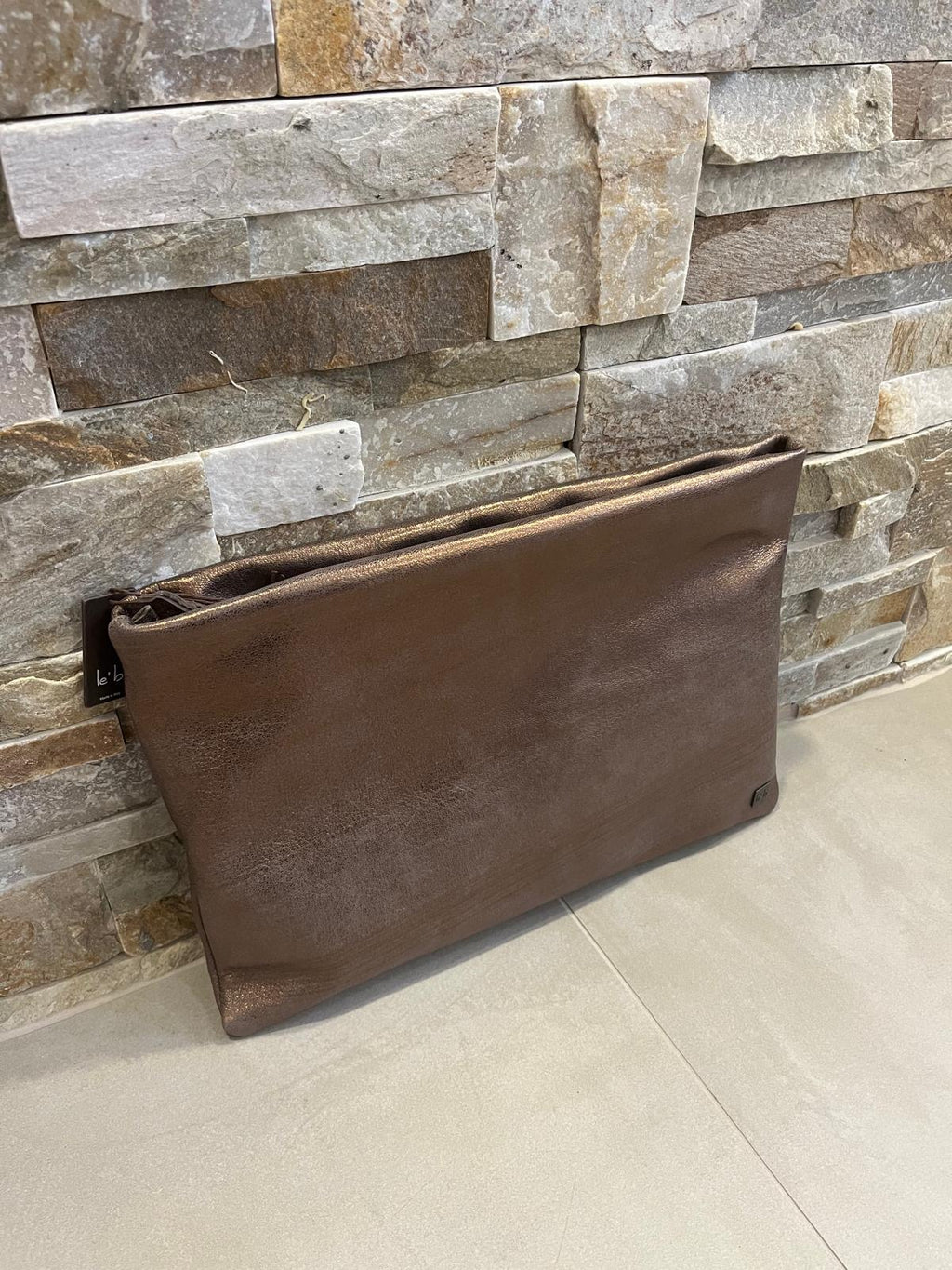 Busta bronzo in pelle-L'EB - Calzature principe