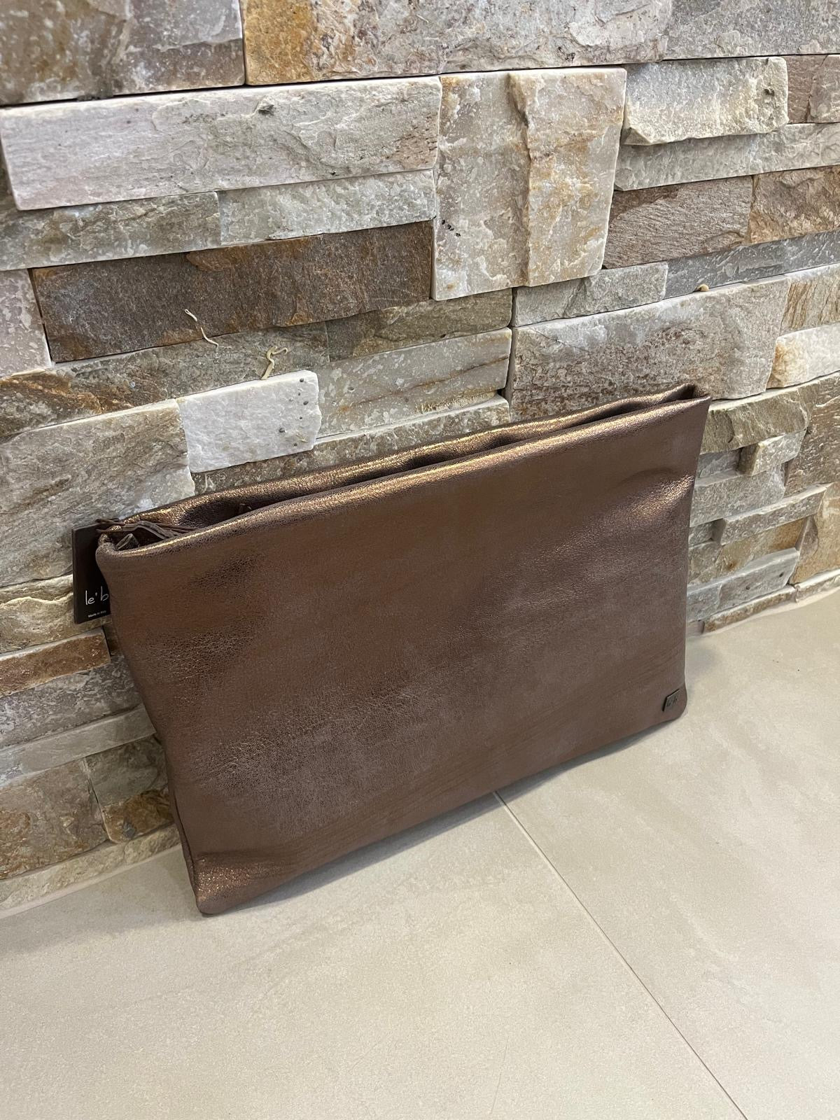 Busta bronzo in pelle-L'EB - Calzature principe