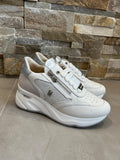 Sneakers alta bianca donna-KEYS - Calzature principe