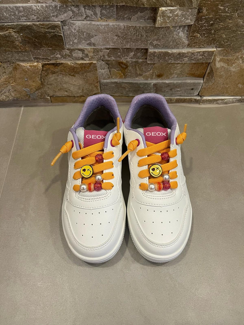 Sneakers bianca bambina-GEOX - Calzature principe