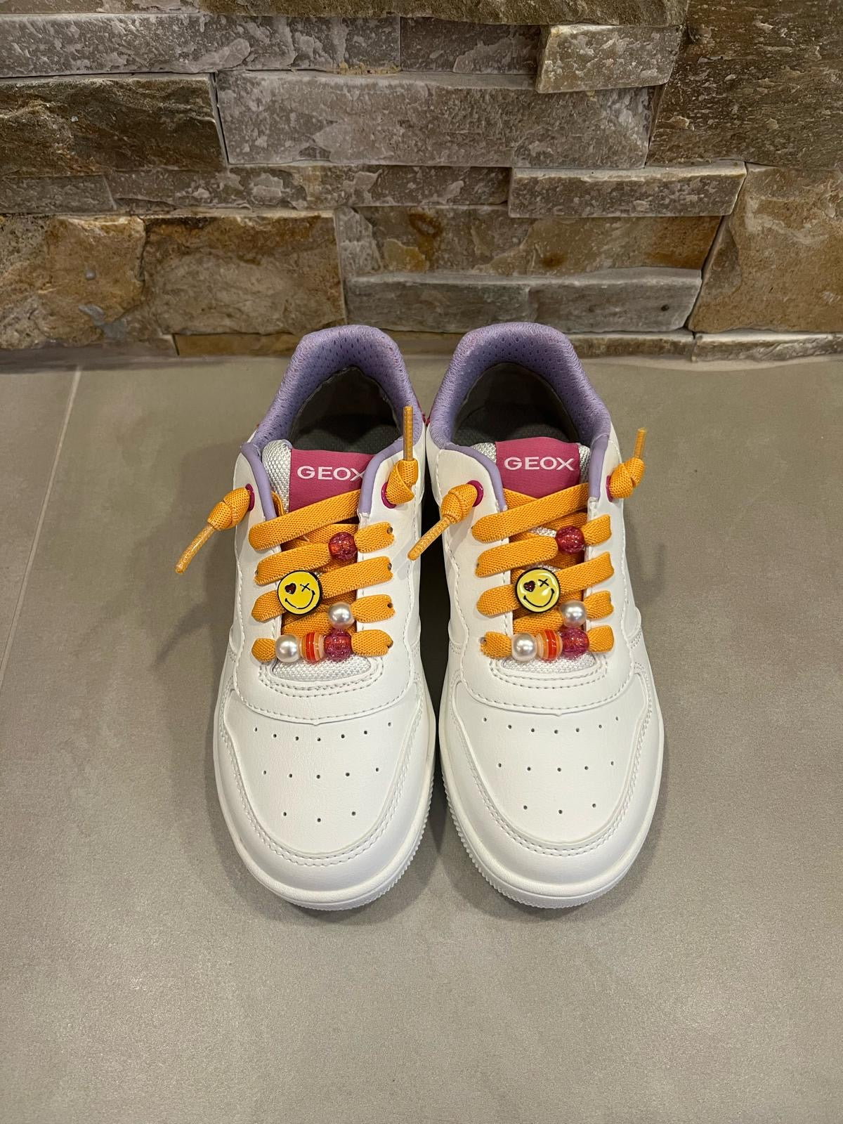 Sneakers bianca bambina-GEOX - Calzature principe