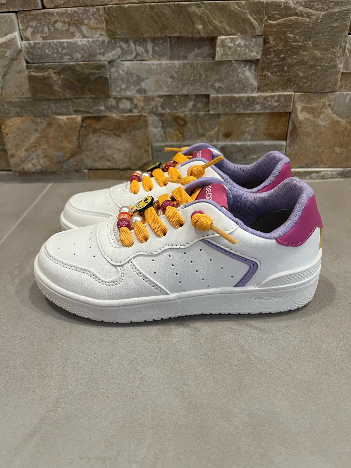 Sneakers bianca bambina-GEOX - Calzature principe