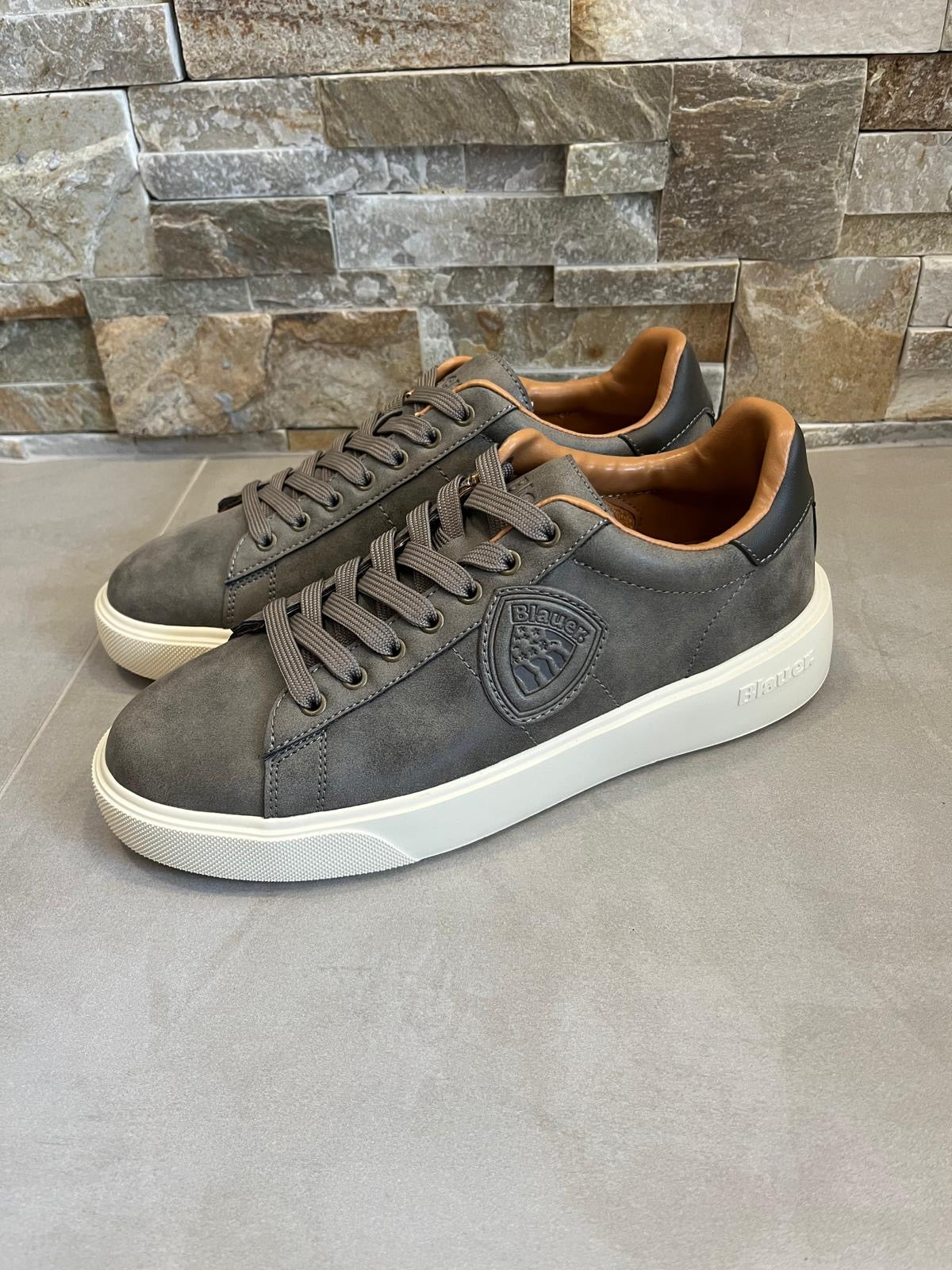 Sneakers uomo grigie-BLAUER - Calzature principe