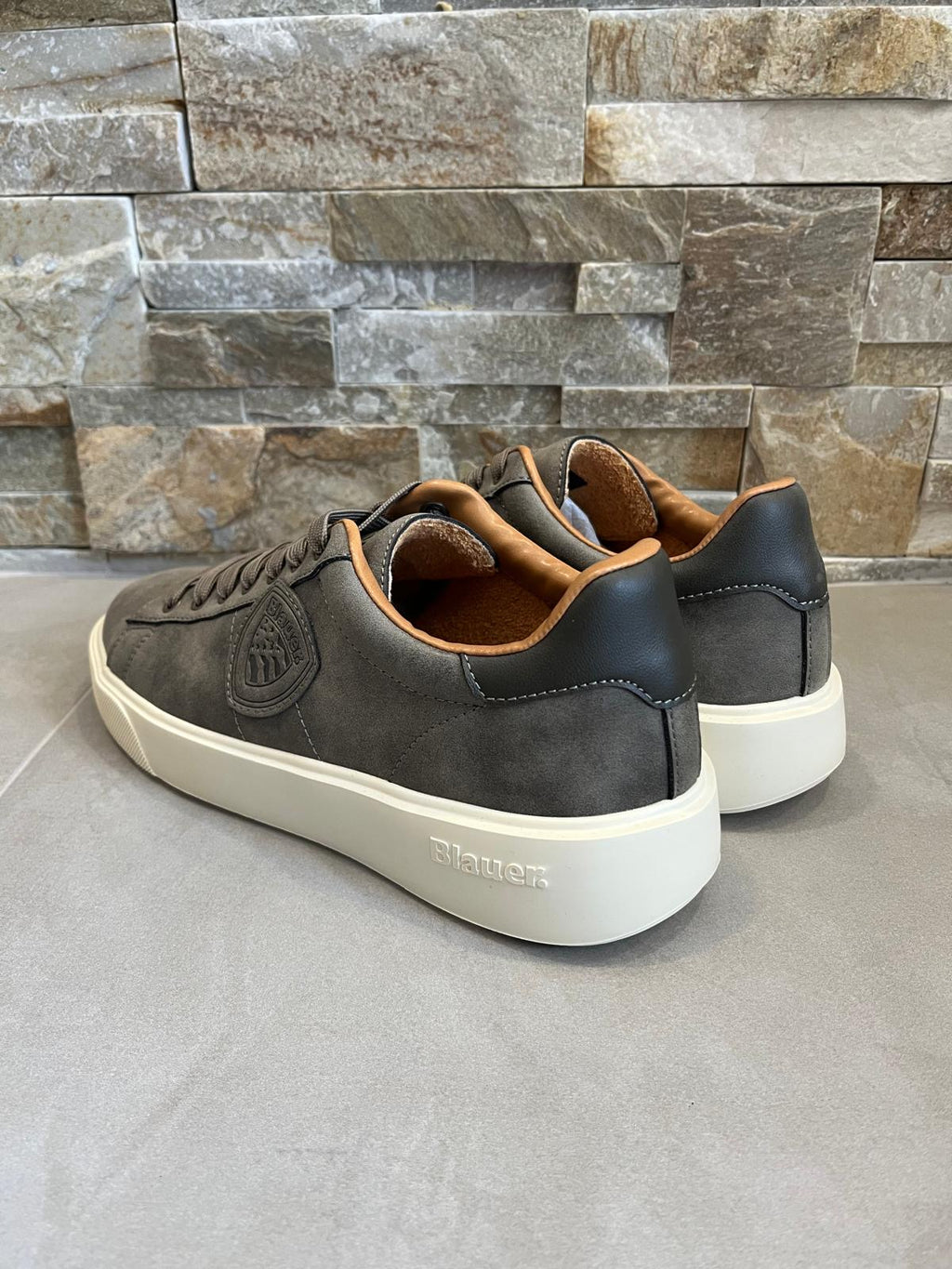 Sneakers uomo grigie-BLAUER - Calzature principe