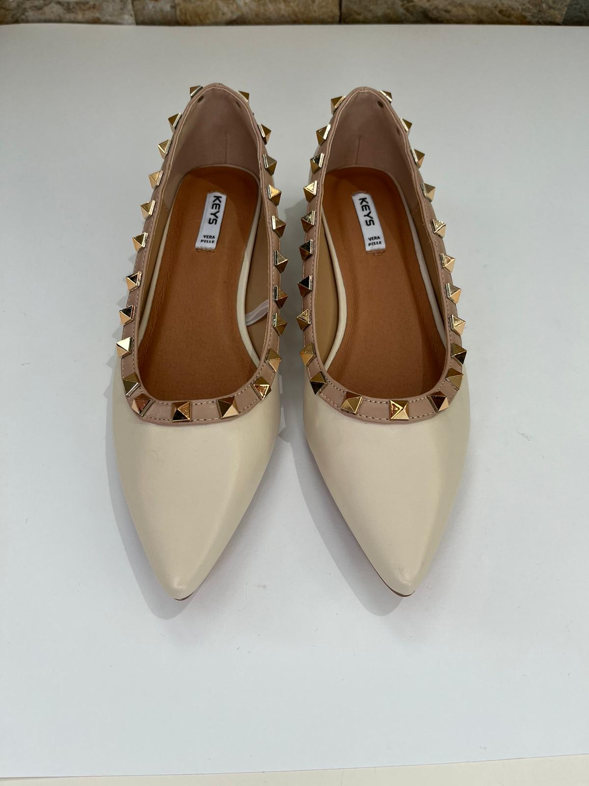 Ballerine con borchie- KEYS - Calzature principe