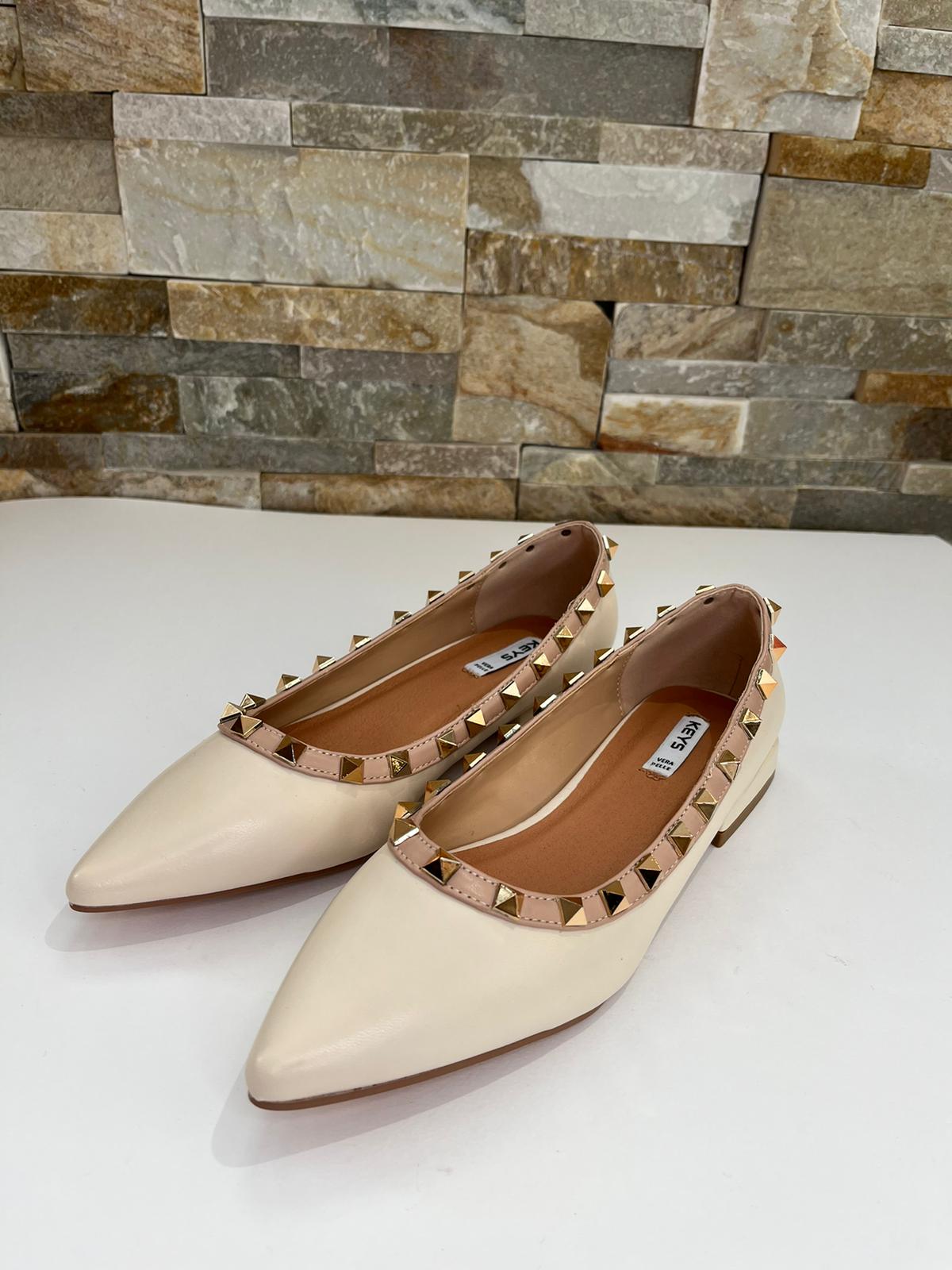 Ballerine con borchie- KEYS - Calzature principe